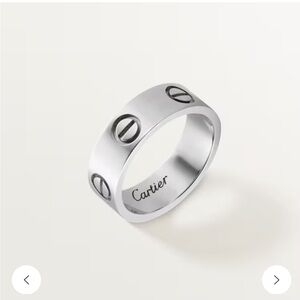 Cartier Love Ring, Classic Model White Gold